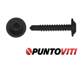 Viti Autoperforanti Testa Cilindrica con Finta Rondella (Flangiate) Torx DIN 7504 Zincatura / Brunita Nera