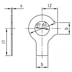 Rosette Di Sicurezza Con Linguetta E Nasello in Ottone DIN 463