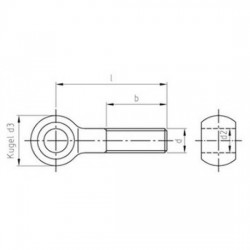 Viti A Occhiello Tipo B In Ottone DIN 444