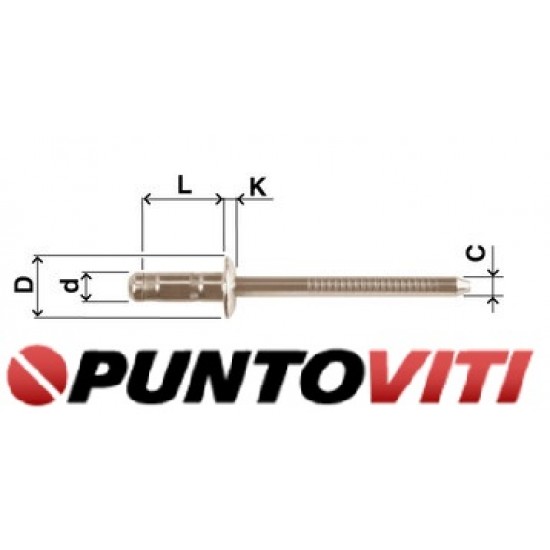 Rivetti Multifar Inox Testa Cilindrica Inox A2 / Inox A2