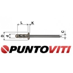 Rivetti Multifar Testa Cilindrica Acciaio / Acciaio