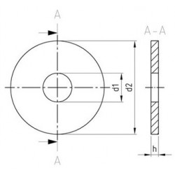 Piastrine Per Legno Da Costruzione Tipo R Inox DIN 440