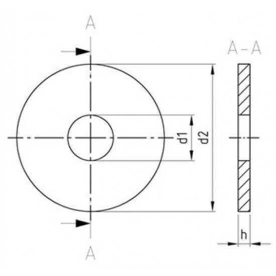 Piastrine Per Legno Da Costruzione Tipo R Inox DIN 440