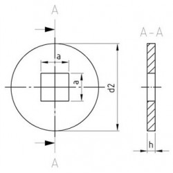 Piastrine Per Legno Da Costruzione Tipo V Inox DIN 440