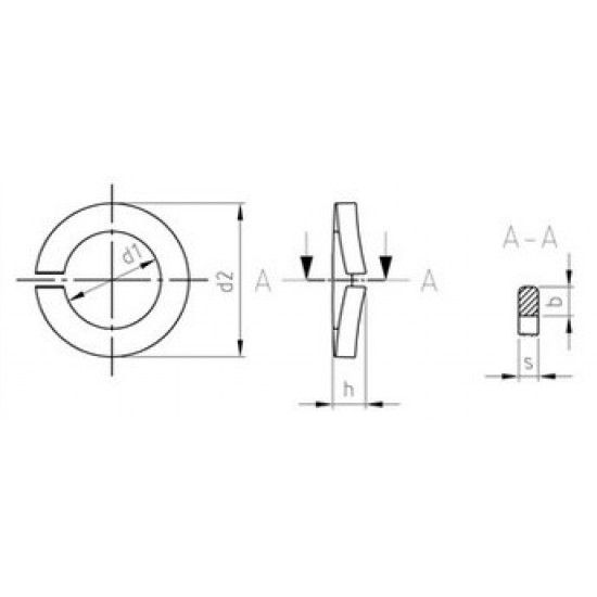 Rondella Grower Inox DIN 128 A-UNI 8839 A Rondella Grower Inox DIN 128 A-UNI 8839 A