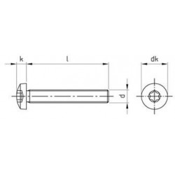 Viti Testa Cilindrica Torx Inox DIN 7985