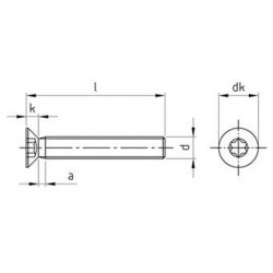 Viti Testa Svasata Piana Torx Inox DIN 965