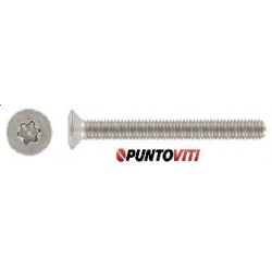 Viti Testa Svasata con Calotta Torx Inox DIN 966