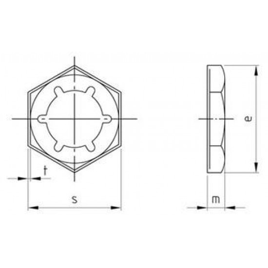 Controdadi di Sicurezza Elastici Palnut Inox DIN 7967