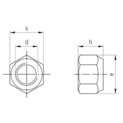 Dadi Autobloccanti Alti DIN 982 Inox