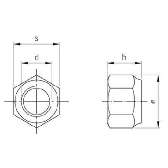 Dadi Autobloccanti Alti DIN 982 Inox