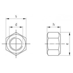 Dadi Autobloccanti Bassi DIN 985 Inox