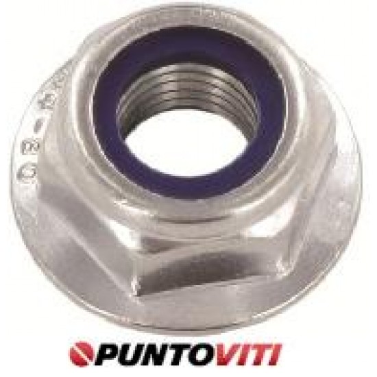Dadi Esagonali Flangiati Zigrinati Autobloccanti Inox DIN 6926 Dadi Esagonali Flangiati Zigrinati Autobloccanti Inox DIN 6926