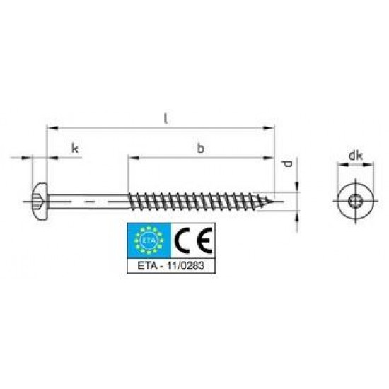 Viti Truciolari Testa Cilindrica Torx Inox Interamente/Parzialmente Filettata Pv.9045