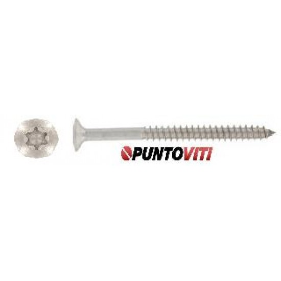 Viti Truciolari Testa Svasata con Calotta (Goccia Sego) Torx Inox Pv.9046