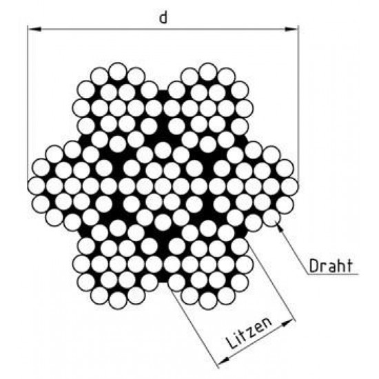 Fune in Acciaio Inox Semiflessibile