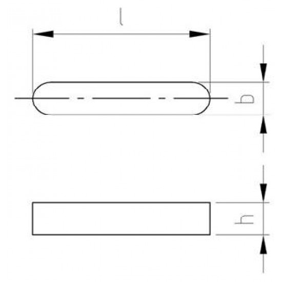 Linguette Forma Alta Inox DIN 6885