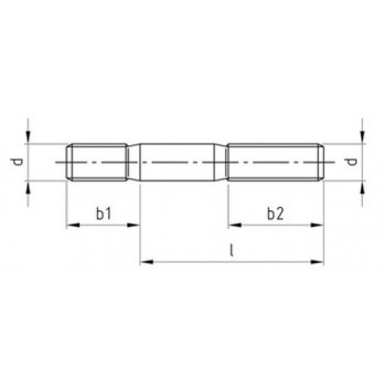 Viti Prigioniere Inox DIN 835 per montaggio senza interferenza Viti Prigioniere Inox DIN 835 per montaggio senza interferenza