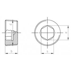 Tappi Conici Con Esagono Incassato Inox DIN 906