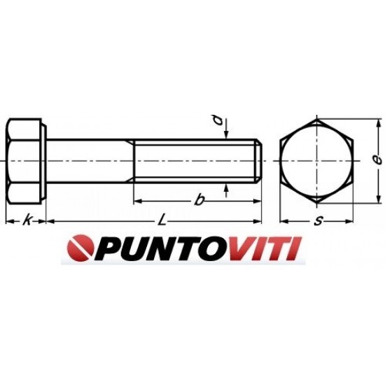 Viti a Testa Esagonale in Alluminio Parzialmente Filettate