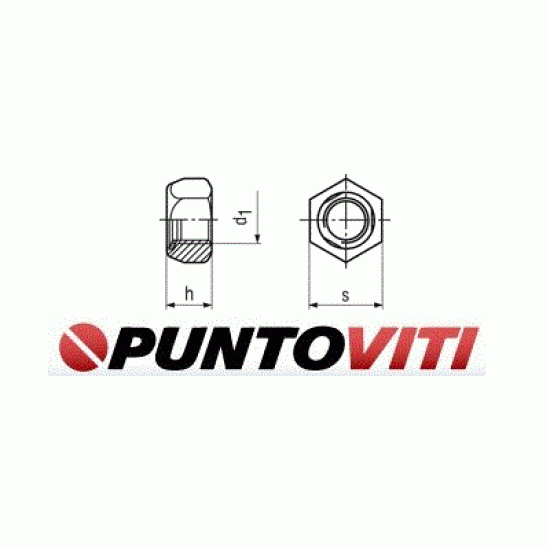 Dadi Esagonali Autobloccanti FS Interamente Metallici