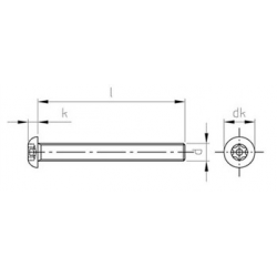 Viti di Sicurezza Metriche Antisvitamento Testa Bombata INOX Torx con Piolo