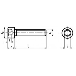 Viti Testa Cilindrica Esagono Incassato Interamente FIlettate Classe 12.9 DIN 912 - UNI 5931 - ISO 4762