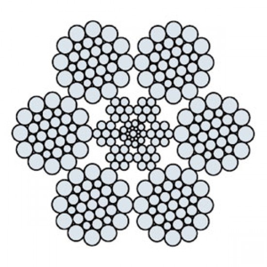 Funi di Acciaio a 6 Trefoli DRL 508 AR (lucida)