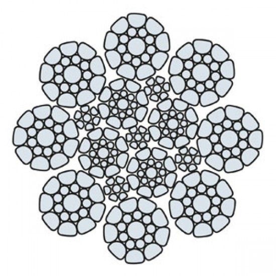 Funi di Acciaio a 8 Trefoli INTEGRAL 8 COMPATTATA (Zincata)