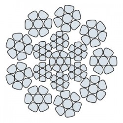 Funi di Acciaio a 9 Trefoli COMPACT 9 SR COMPATTATA PARALLELA (Zincata)