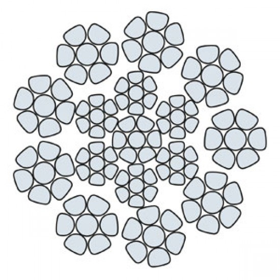 Funi di Acciaio a 9 Trefoli COMPACT 9 SR COMPATTATA PARALLELA (Zincata)