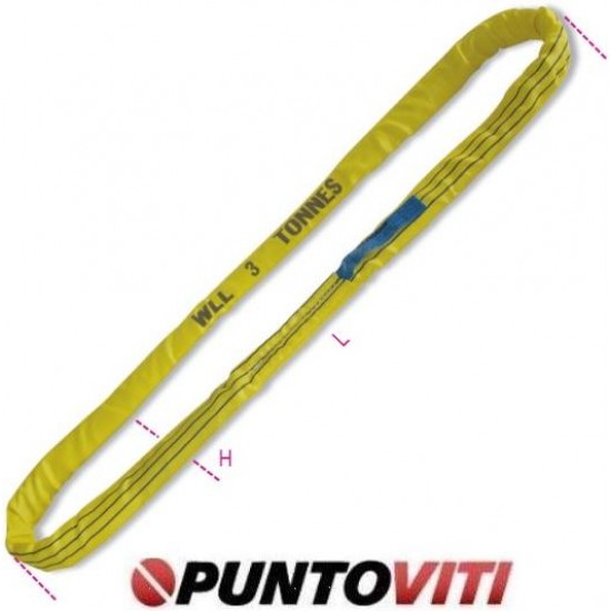 Brache ad anello continuo, 3t tessuto in poliestere ad alta tenacità (PES) colore giallo 8176