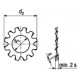 Rondelle Elastiche Dentate Forma A con Dentatura Esterna DIN 6797A