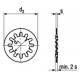 Rondelle Elastiche Dentate Forma J Con Dentatura Interna DIN 6797J
