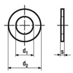 Rondelle Piane Senza Smusso DIN 125A UNI 6592