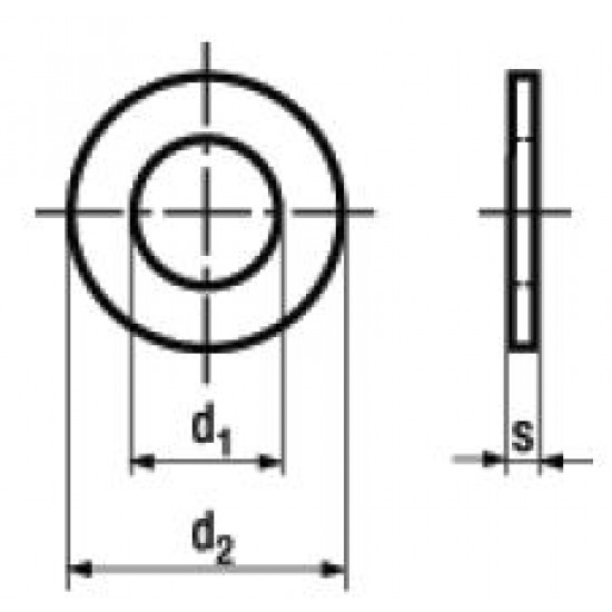 Rondelle Piane Senza Smusso DIN 125A UNI 6592