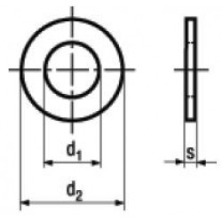 Rondelle Piane Senza Smusso DIN 126 UNI 6593