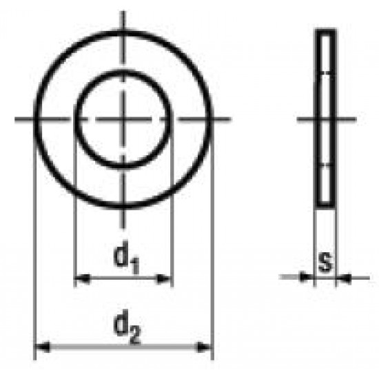 Rondelle Piane Senza Smusso DIN 126 UNI 6593