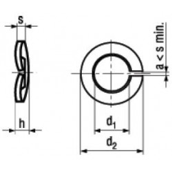 Rondelle Elastiche Spaccate Bombate DIN 128A