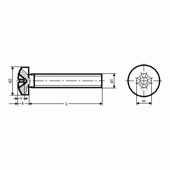 Viti Testa Cilindrica Ridotta Impronta Croce Phillips SN 213307 - ISO 7048 Viti Testa Cilindrica Ridotta Impronta Croce Phillips SN 213307 - ISO 7048
