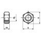 Dadi Esagonali Medi UNI 5588 ISO 4032 DIN 934 Zincatura / Brunitura Nera / Inox Nero