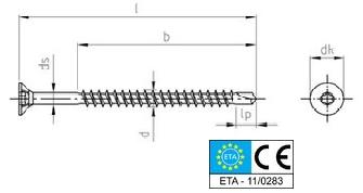 Viti Legno Autoforanti Testa Svasata Piana Torx Inox Pv.9044